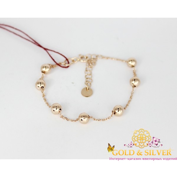 Жіночий браслет золотий Кульки 820224 , Gold &amp Silver Gold & Silver, Украина